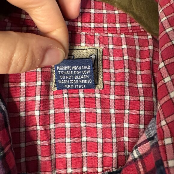 Cruel Girl Womens Plaid Button-Up Shirt Size S Red Blue White Casual Western - Picture 8 of 9